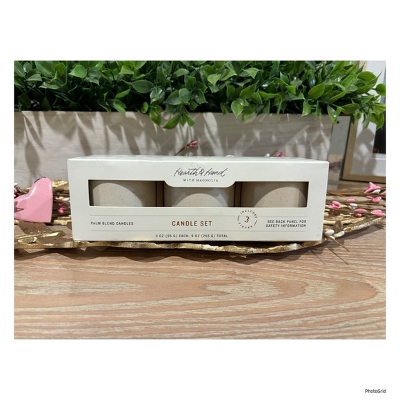 Hearth & Hand 3pc Candle Set - Picture 1 of 2